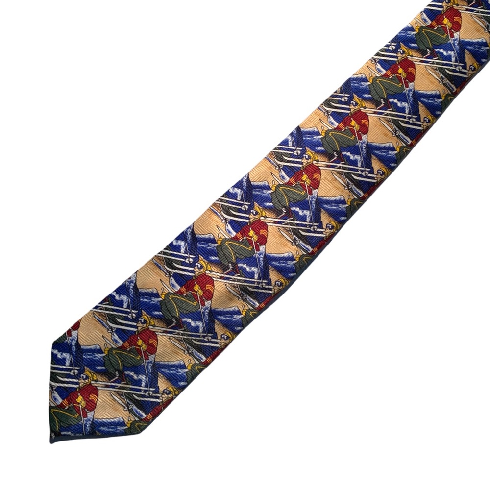 Talbots Kids Jonathan Bennett Downhill Skier Neck Tie